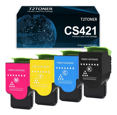 T2toner Cartucho De Tóner Cs421 Remanufacturado (78c10k0/0c0