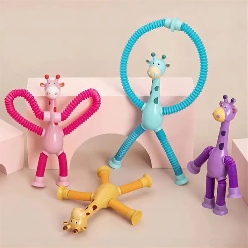 Juguete Educativo Para Jirafas Con Tubo Telescópico Con Vent