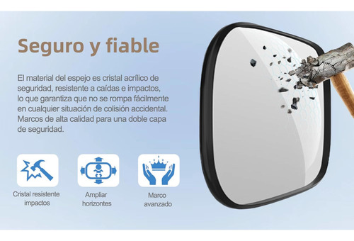 Espejo Retrovisor De Bebé Para Auto Espejo Observación 360°