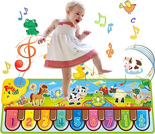 Alfombra Piano Musical Tapete Para Bebés Y Niños