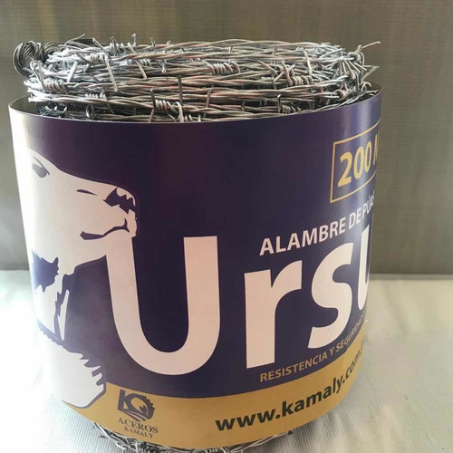 Imagen 1 de 3 de Alambre De Puas Galvanizado Ursus