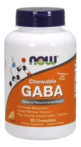 Comprar Gaba 500 mg, 90 comprimidos masticables, sabor a naranja, sabor Now Foods válido el 2 de febrero de 2023