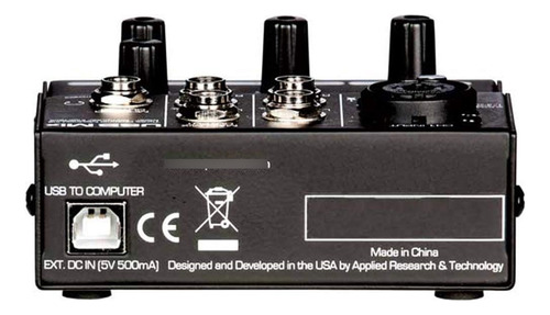 Art Mezclador Pro Audio Usb Mix De 3 Canales E Interfaz De A