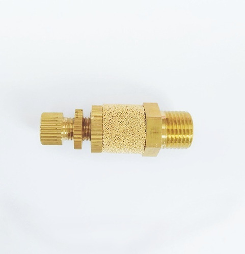 Silenciador De Bronce Sinterizado Rosca 1/8 Regulado (10 Pz)