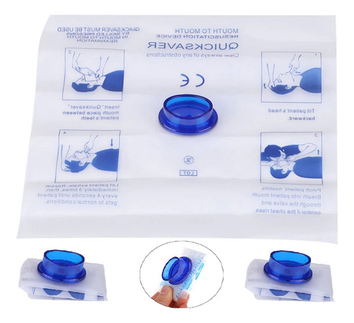 50 Pzas Mascarilla Rcp Desechable Primeros Aux Facturamos!!!