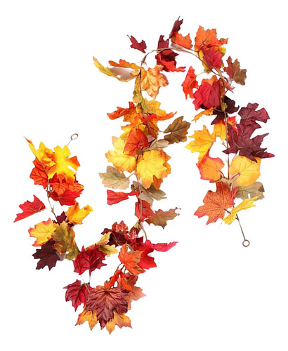 Guirnalda De Decoración De Otoño Con Luces Led De Cadena
