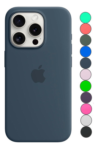 Estuche Protector Case En Silicona Para iPhone 15 Pro Max