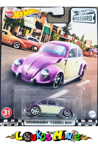 Hot Wheels Volkswagen Classic Bug Fusca Boulevard Lacrado