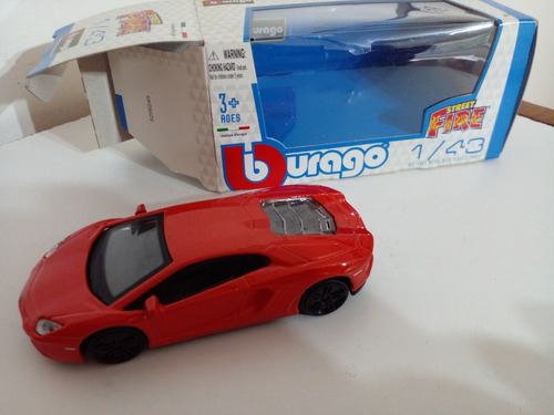 Burago Lamborghini Aventador Lp700-4 Street Fire Escala 1:43