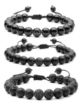Comprar Pulsera Hombre - Pulsera Piedras Naturales - Pulseras Hombre - Brazalete Hombre - Conjunto Pulseras 3 En 1 