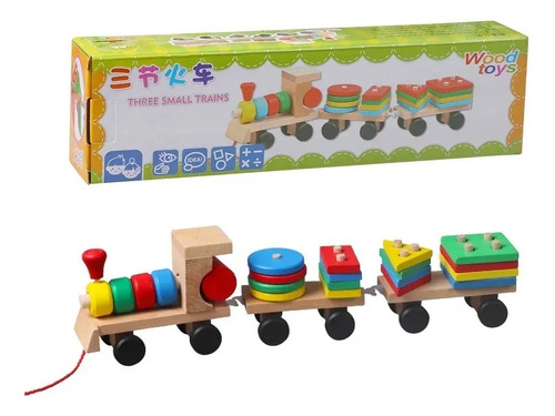 Tren De Figuras Geometricas Para Niños Aprendizaje