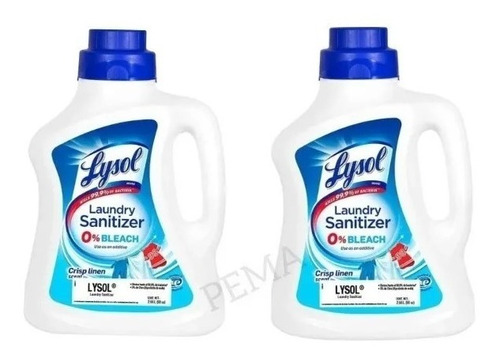 Pack Desinfectante De Ropa Lysol  Sanitizer 2 Pz De 2.6l Cu