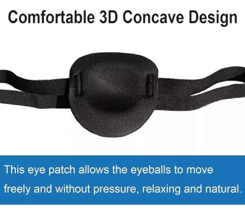 3 Pzs Parche Para Ojo 3d Ajustable Gafas Piratas Cosplay