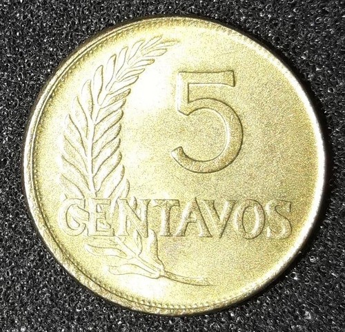Moeda 5 Centavos Ano 1947 Peru