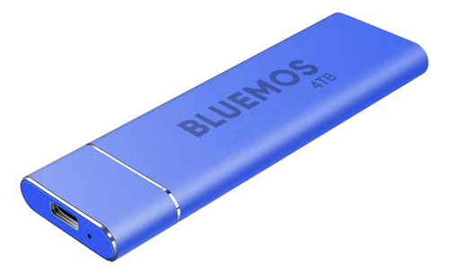 Externo Disco Duro Ssd 4tb Bluemos 4000gb Sólido Mini Portátil Amaño Pequeño Y Fácil De Transportar Disco Duro De Memoria Externa Portátil 4 Tb Ssd 4tb Color Azul