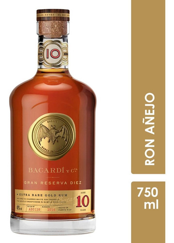 Ron Bacardi Gran Reserva 10 750ml