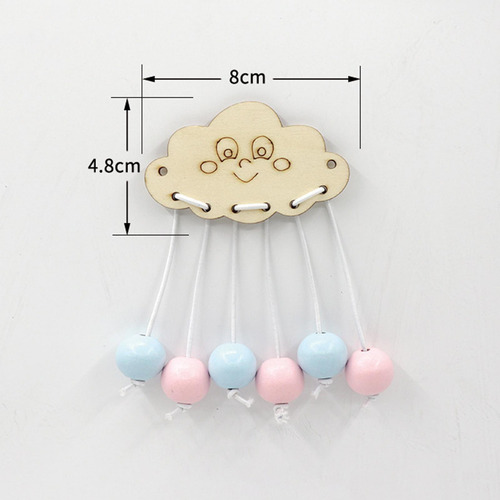 2 Accesorios De Tablero Ocupado Colgante Nublado Cara Cara