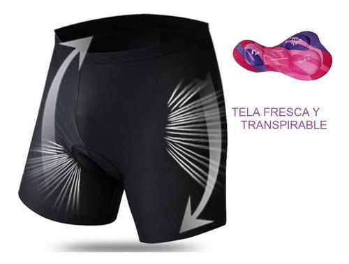 Imagen 5 de 9 de Boxer Ciclismo Mujer Gel Badana Licra Interior+obsequio