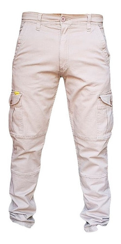 Pantalon Cargo Elastizado Pampero Trabajo Bolsillo Hombre