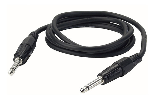 Cable Micrófono Plug 6.3mm A Plug 6.3mm Monoaural 1.80m