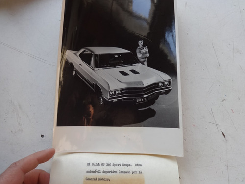 Foto Antigua Buick Gs 340 Sport Coupe No Folleto Manual Auto