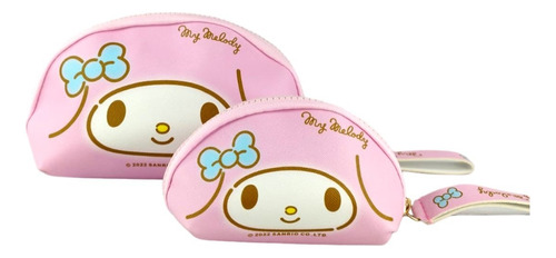 Bolsa Cosmetiquera Con 2pzs Hello Kitty Y Amigos 