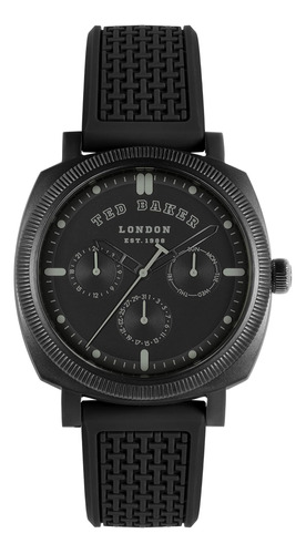 Reloj Ted Baker Gents Con Correa De Silicona Negra (modelo: 