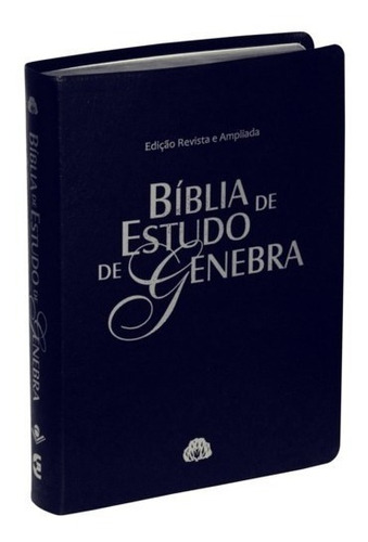 Bíblia De Estudo Genebra Grande Luxo - Azul