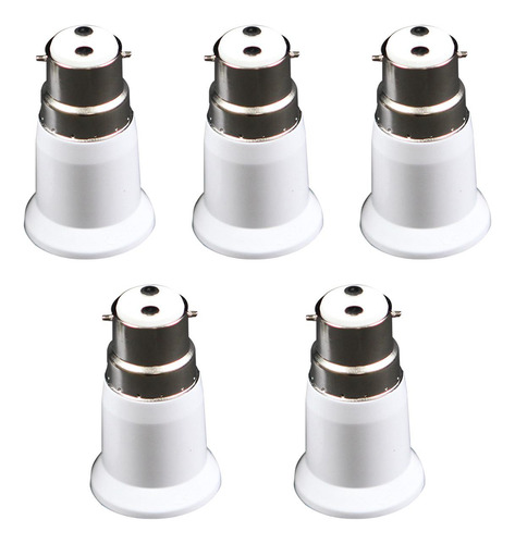 5x B22 A E27 Adaptador De Enchufe De Luz Soporte Adaptador