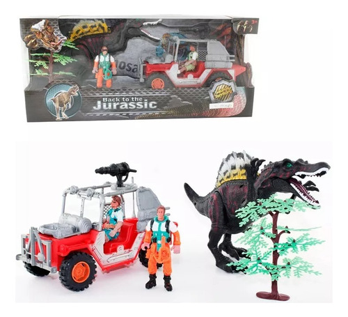 Set De Dinosaurios Y Muñecos Articulados- Jurassic
