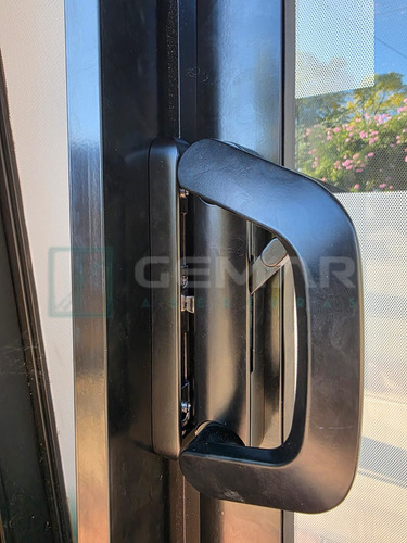 Ventana Corrediza Aluminio Modena 2 Guias 4 Hojas Lam 3+3 Negro