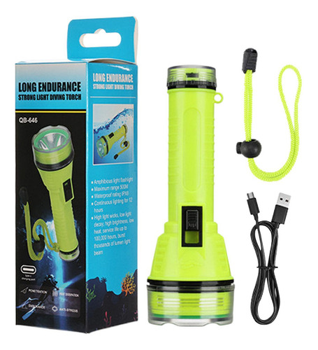 * Luz De Buceo Linterna De Buceo Recargable Linterna