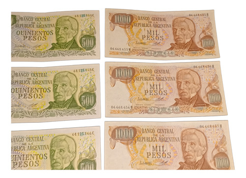 Billetes Antiguos De Argentina Pesos Ley 18.188 X 10 Sc Sc-