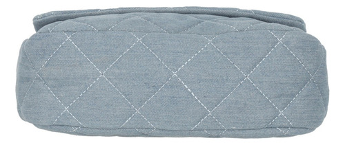 Bolso Mujer Crossbody Color Mezclilla 855-32 Azul Acero Lisa Azul Acero