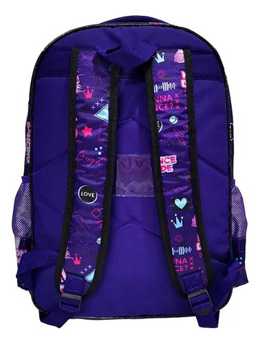 Mochila Espalda 16 Born To Dance Phi Phi Bags Violeta Diseño De La Tela Born To Dance