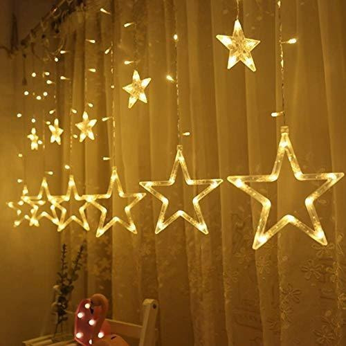 Twinkle Star 12 Estrellas 138 Luces De Cadena De Cortina Led