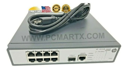 Imagen 1 de 4 de Switch Hp 1910-8g Administrable / Jg348a 10/100/1000 Mbits