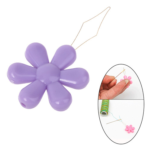 Enhebradores De Agujas En Forma De Flor Con Forma De Alambre