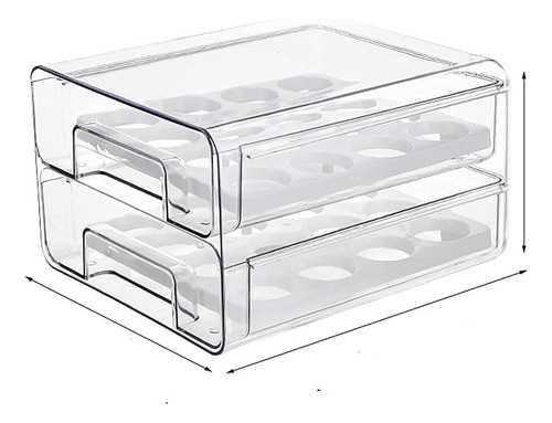 Organizador De 2 Niveles Para 32 Huevos