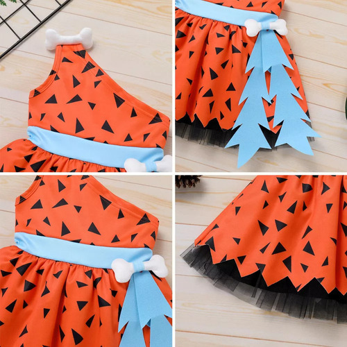 Disfraz De Picapiedra Para Bebés Y Niñas, Cuevas, Cosplay De