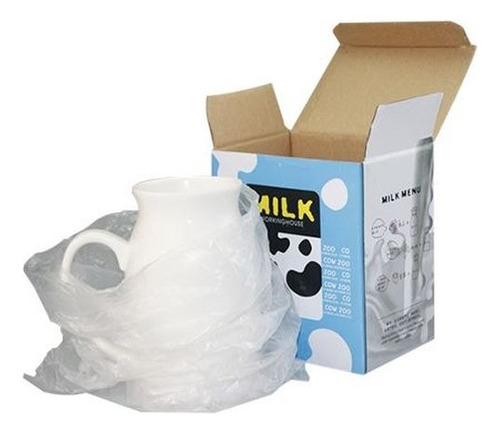 Lechero Sublimable Ceramico 450cc En Caja Litiografiada