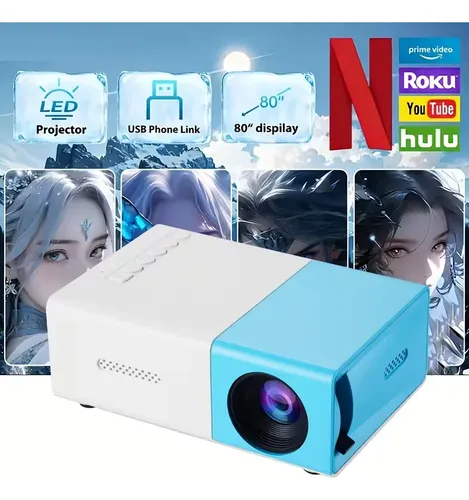 Mini Proyector Yg300 1080p Hd Usb Sd Type C