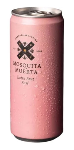 Espumante Mosquita Muerta Extra Brut Rosé Lata X 310 Ml 