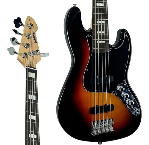 Imagem 2 de 3 de Contrabaixo Waldman Jazz Bass Gjj-205x Bs 5 Cordas