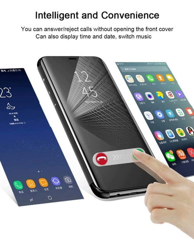 Funda Para LG Velvet 5g Uw Carcasa, Espejo Funda Flip B122