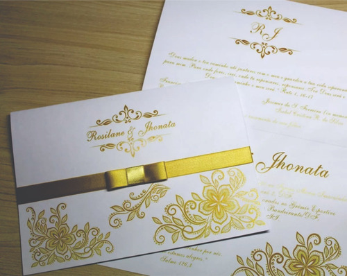 Imagem 3 de 10 de 50 Convites (casamento, Aniversário, Comemorações, Chás)