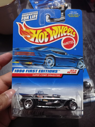 Hot Wheels 1988 Super Comp Dragster Negro First Edition  1