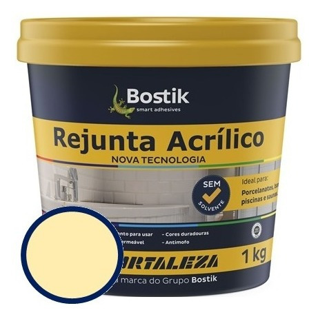 Rejunte Acrílico Palha Trigal Piscina/ Porc. 1kg Fortaleza