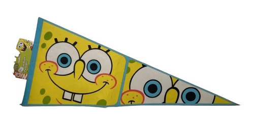 Banderín Gallardete Decorativo Semirrígido Bob Esponja Cara