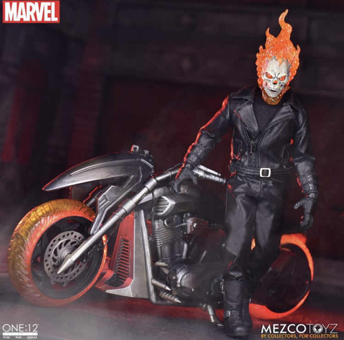 Ghost Rider Hell Cycle Set 1/12 Marvel Mezco Toys Original
